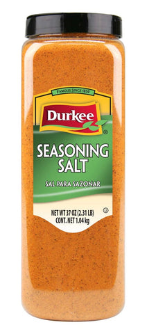 Durkee Seasoning Salt - 37 oz. container, 6 per case
