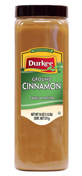 Durkee Ground Cinnamon - 18 oz. container, 6 per case