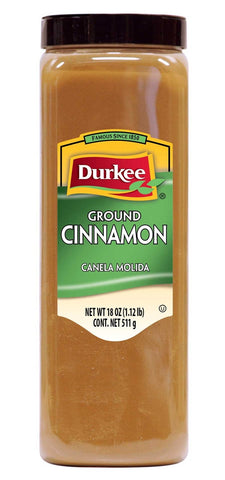 Durkee Ground Cinnamon - 18 oz. container, 6 per case