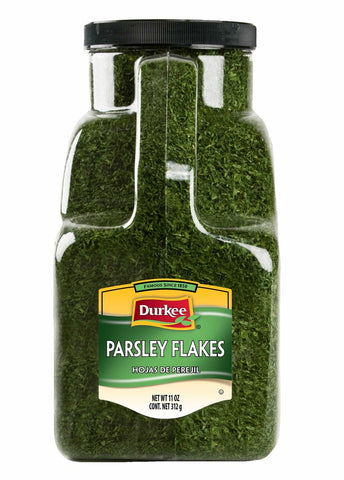 Durkee Parsley Flakes - 11 oz. container, 1 per case