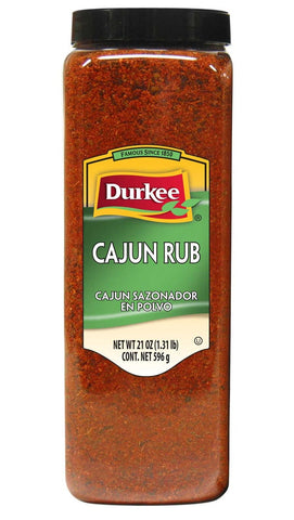 Durkee Cajun Rub - 21 oz. container, 6 per case