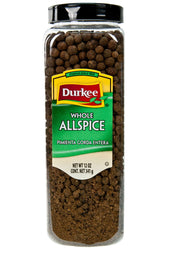 Durkee Whole Allspice - 12 oz. container, 6 per case