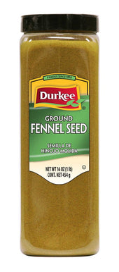 Durkee Ground Fennel Seed - 16 oz. container, 6 pre case