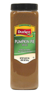 Durkee Pumpkin Pie Spice - 16 oz. container, 6 per case