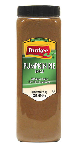 Durkee Pumpkin Pie Spice - 16 oz. container, 6 per case