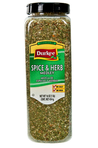 Durkee Spice & Herb Medley - 16 oz. container, 6 per case