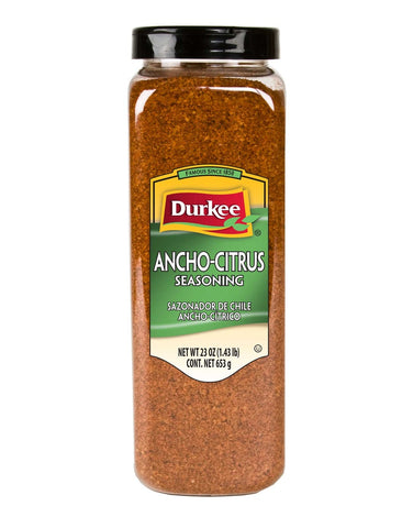 Durkee Ancho Citrus Seasoning - 23 oz. container, 6 per case