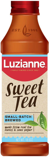 Luzianne Ready To Drink Sweet Tea, 18.5 Ounce -- 12 per case.