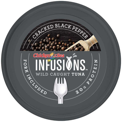 Chicken of the Sea Infusions Cracked Black Pepper Tuna, 2.8 Ounce -- 6 per case