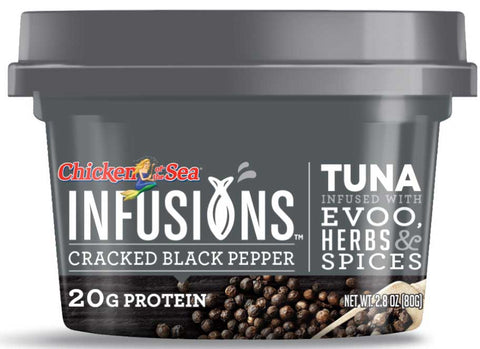 Chicken of the Sea Infusions Cracked Black Pepper Tuna, 2.8 Ounce -- 6 per case