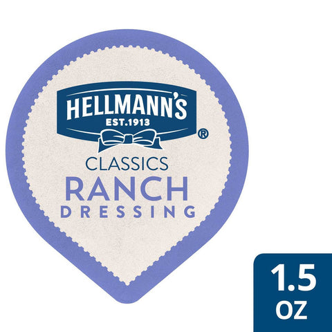 Hellmann's Classics Dip Cups Ranch Dressing 1.5 oz-- 108 per case