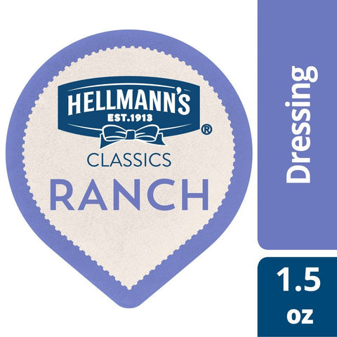Hellmann's Classics Dip Cups Ranch Dressing 1.5 oz-- 108 per case