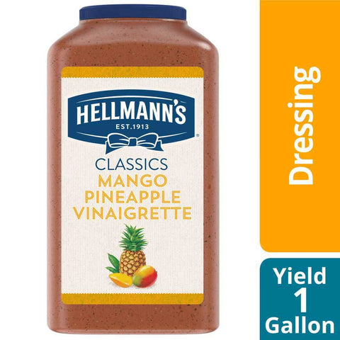 Hellmanns Mango Pineapple Vinaigrette Salad Dressing Jug, 1 gallon -- 4 per case