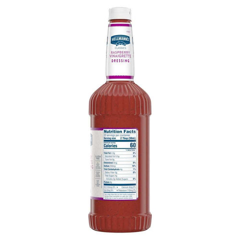 Hellmann's Classics Raspberry Vinaigrette Salad Dressing Salad Bar Bottles, 32 ounce -- 6 per case