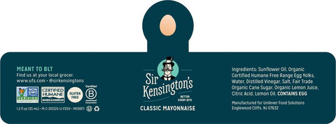 Sir Kensingtons Classic Mayonnaise, 1.2 Ounce -- 48 per case