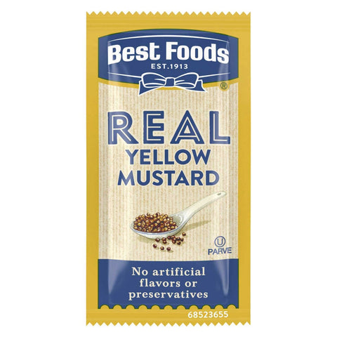 Best Foods Mustard Sachets, 7 Gram -- 500 per case