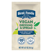 Best Foods Vegan Mayonnaise Dressing and Spread Sachet, 0.37 Ounce -- 160 per case