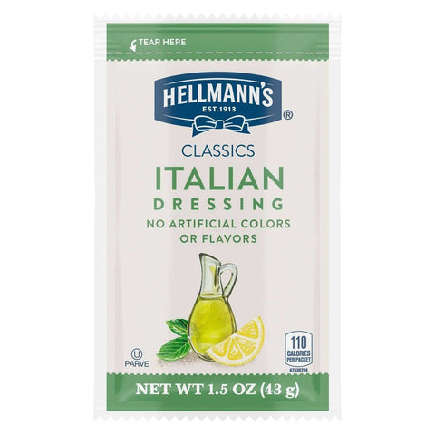 Hellmann's Classics Italian Salad Dressing Portion Control Pack, 1.5 Fluid Ounce -- 102 Per Case