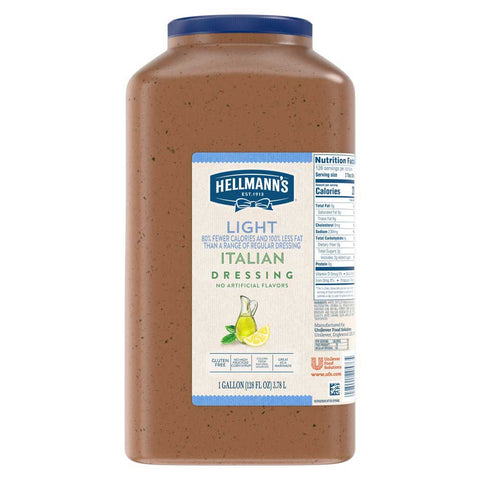 Hellmann's Light Italian Salad Dressing Jug, 1 gallon -- 4 per case