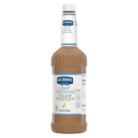 Hellmann's Light Italian Salad Dressing Salad Bar Bottles, 32 ounce-- 6 per case