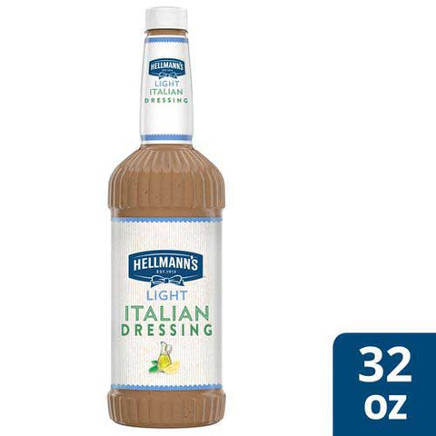Hellmann's Light Italian Salad Dressing Salad Bar Bottles, 32 ounce-- 6 per case