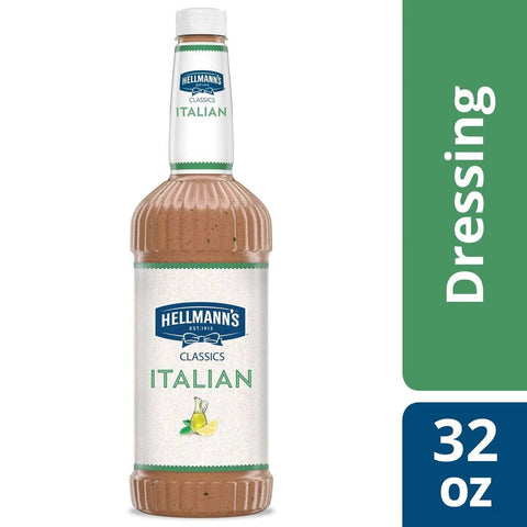 Hellmann's Classics Italian Salad Dressing Salad Bar Bottle, 32 Ounce -- 6 Per Case