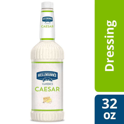 Hellmann's Classics Caesar Salad Dressing Salad Bar Bottle, 32 Ounce -- 6 Per Case