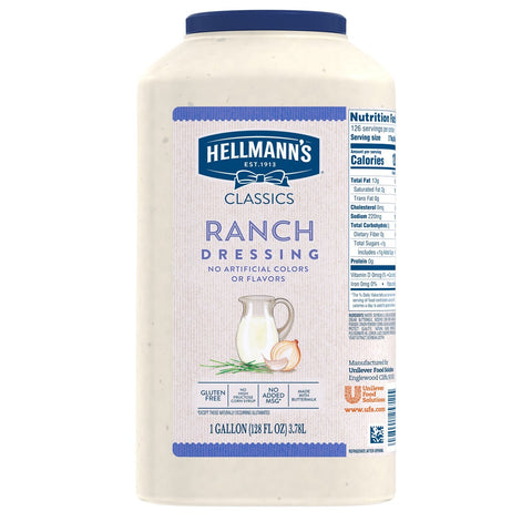 Hellmann's Classics Ranch Salad Dressing Jug, 1 gallon -- 4 per case