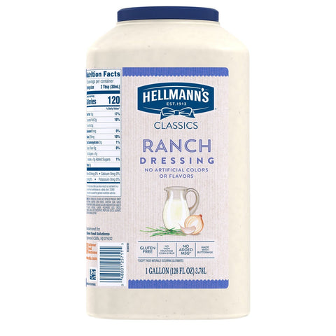 Hellmann's Classics Ranch Salad Dressing Jug, 1 gallon -- 4 per case