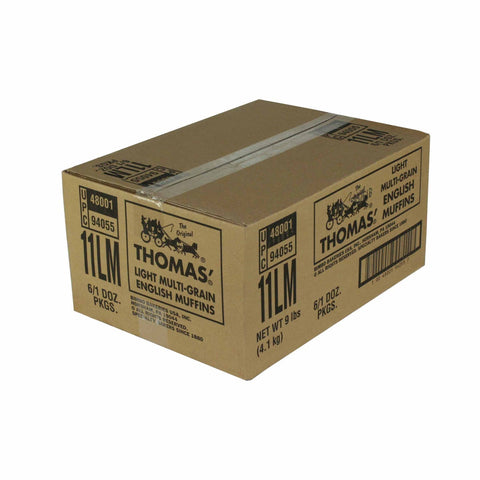 Thomas Light Multi Grain English Muffin, 2 Ounce -- 72 per case.
