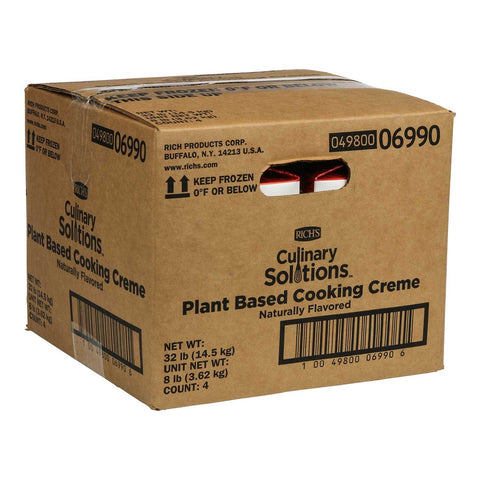 Richs Plant Based Naturally Flavored Cooking Creme, 8 Pound -- 4 per case.