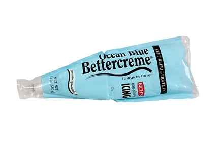Bettercreme Ocean Blue Prewhipped Icing Bag, 12 Ounce -- 15 per case.