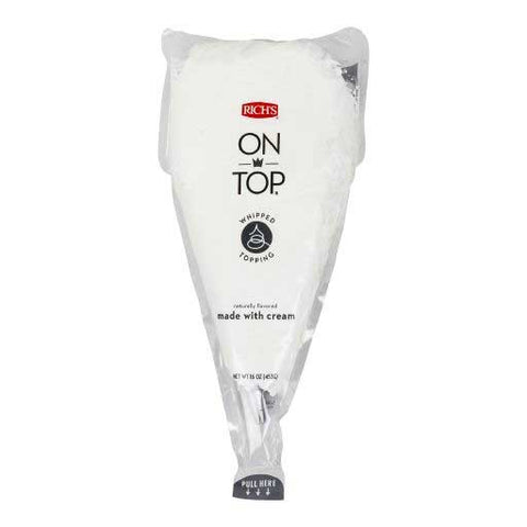 Rich's Original Made with Cream Naturally Flavored On Top Whipped Topping, 16 ounce -- 12 per case