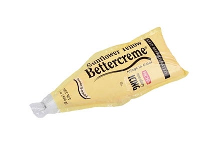 Bettercreme Sunflower Yellow Prewhipped Icing Bag, 12 Ounce -- 15 per case.