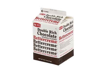 Bettercreme Ready To Whip Double Rich Chocolate Flavor Buttercreme, 8.8 Pound -- 4 per case.
