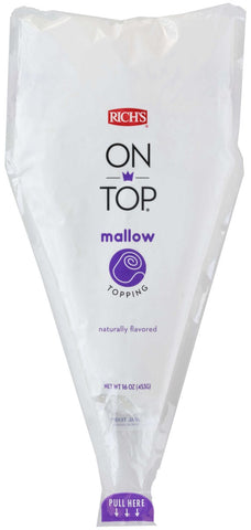 Richs On Top Mallow Natural Flavor Topping, 16 Ounce -- 6 per case