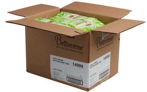 Rich Bold Green Bettercreme Perfectly Sweet Whipped Icing, 0.75 Pound Bag -- 15 per case