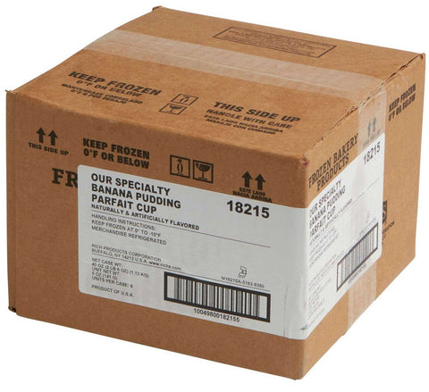 Our Specialty Banana Pudding Parfait Cup, 0.313 Pound -- 8 per case