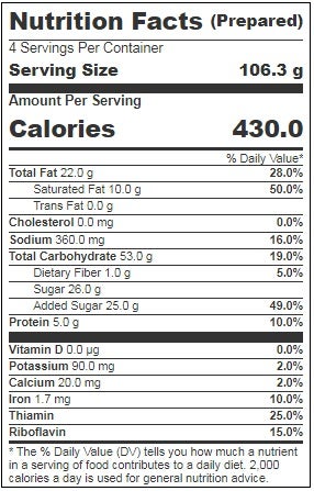 Richs Glazed Apple Fritter Donut, 0.938 Pound -- 8 per case