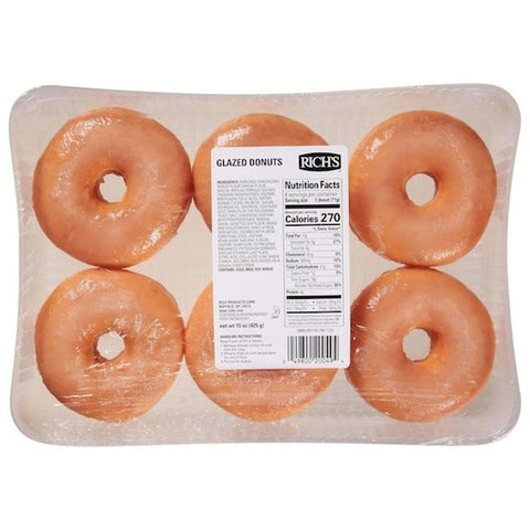 Richs Glazed Yeast Ring Donut, 0.938 Pound -- 8 per case