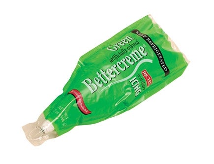 Rich Bettercreme Green Icing, 12 Ounce -- 15 per case.