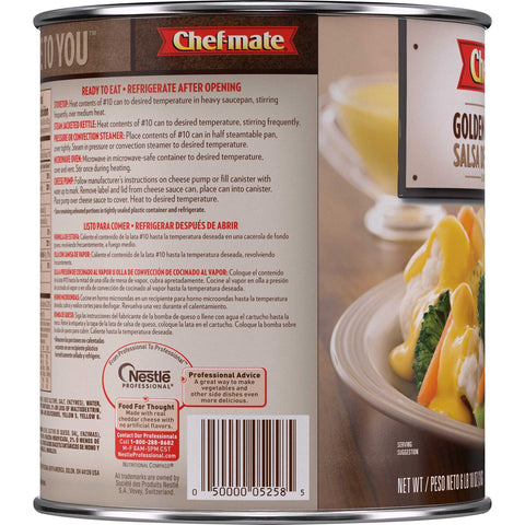 Chef-mate Golden Cheddar Cheese Sauce, 106 Ounce -- 6 per case
