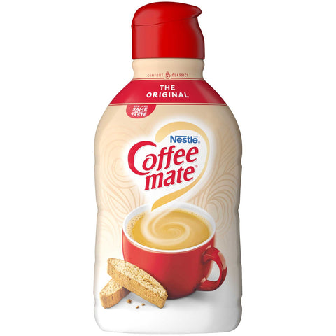 Nestle Coffee Mate Original Non Dairy Liquid Creamer, 64 Fluid Ounce -- 6 per case.