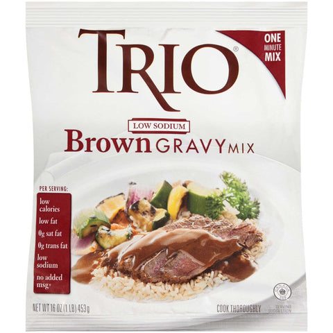Nestle Trio Low Sodium Brown Gravy 8 Case 16 Ounce