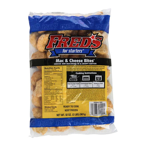 Windsor Freds Macaroni and Cheese Bite, 2 Pound -- 6 per case.