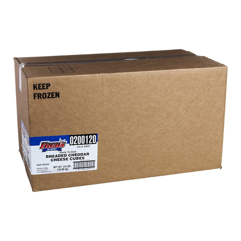 Windsor Freds for Starters Breaded Cheddar Cheese Cube, 4 Pound -- 6 per case.