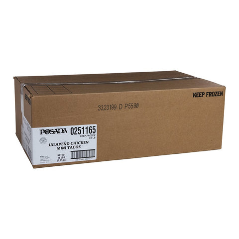 Windsor Posada Jalapeno Chicken Mini Taco, 4 Pound -- 4 per case.