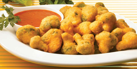 Windsor Freds Tempura Battered Cheese Broccoli Floret, 2 Pound -- 6 per case.