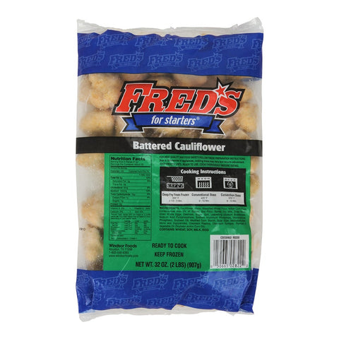Windsor Freds Battered Cauliflower, 2 Pound -- 6 per case.