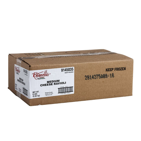 Windsor Rotanelli Cooked Cheese Square Ravioli, .58 Ounce -- 220 per case.